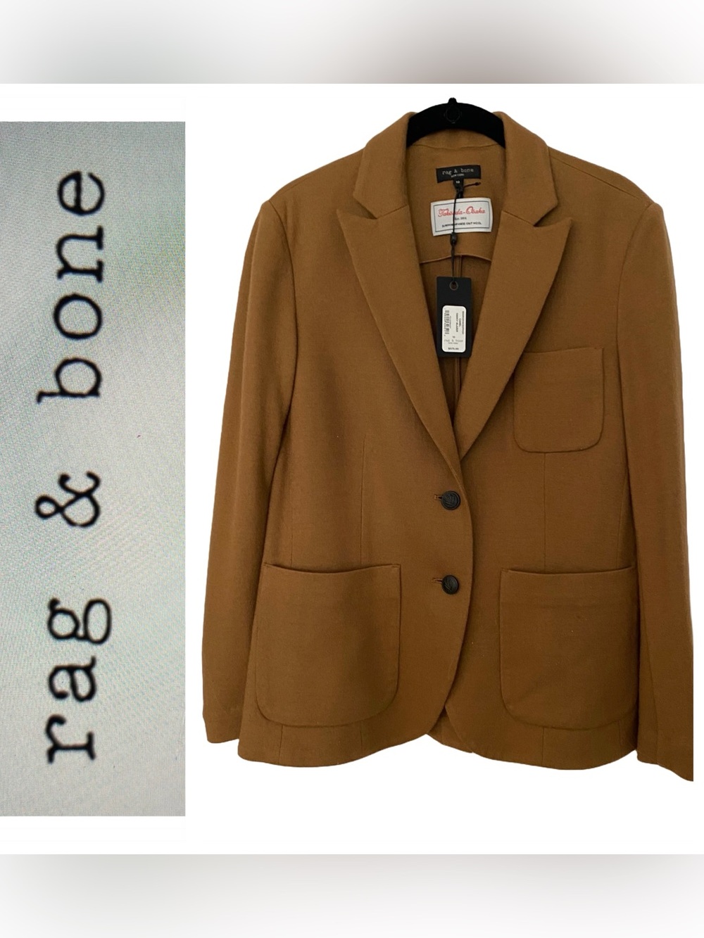 Rag & Bone Nancy Wool Blazer Sz 10